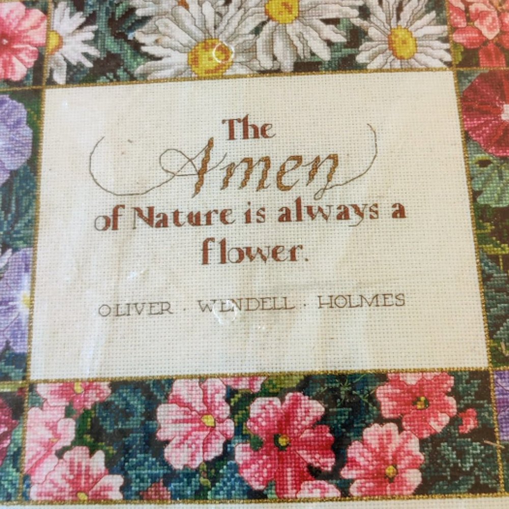 Janlynn "The Amen of Nature" Counted Cross Stitch Kit, Flowers, 90s, #17-20 - Picture 2 of 5